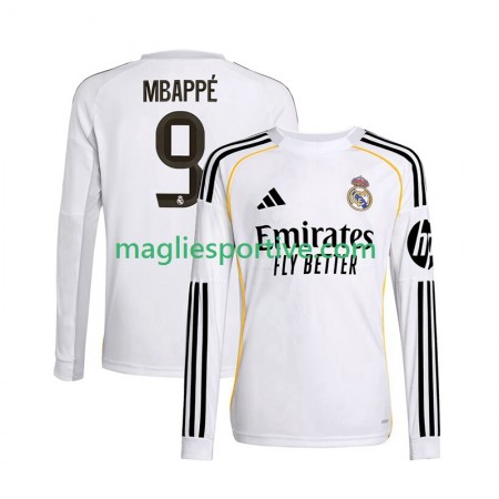 Completo Calcio Real Madrid Kylian Mbappé 9 Divisa Prima 2025-2026 ML